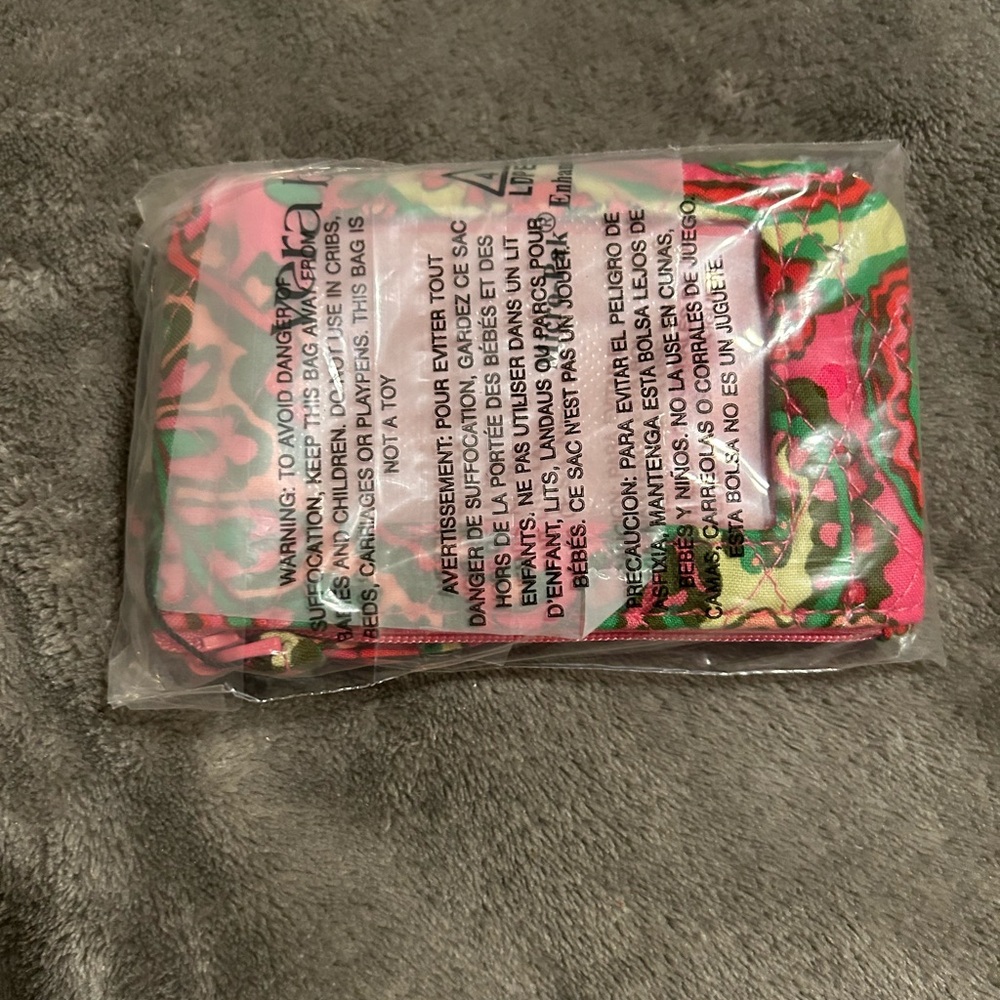 NWT Vera Bradley Zip ID Case- Capri Pink